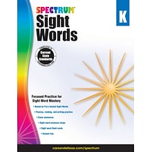 Spectrum Sight Words (Grade K)