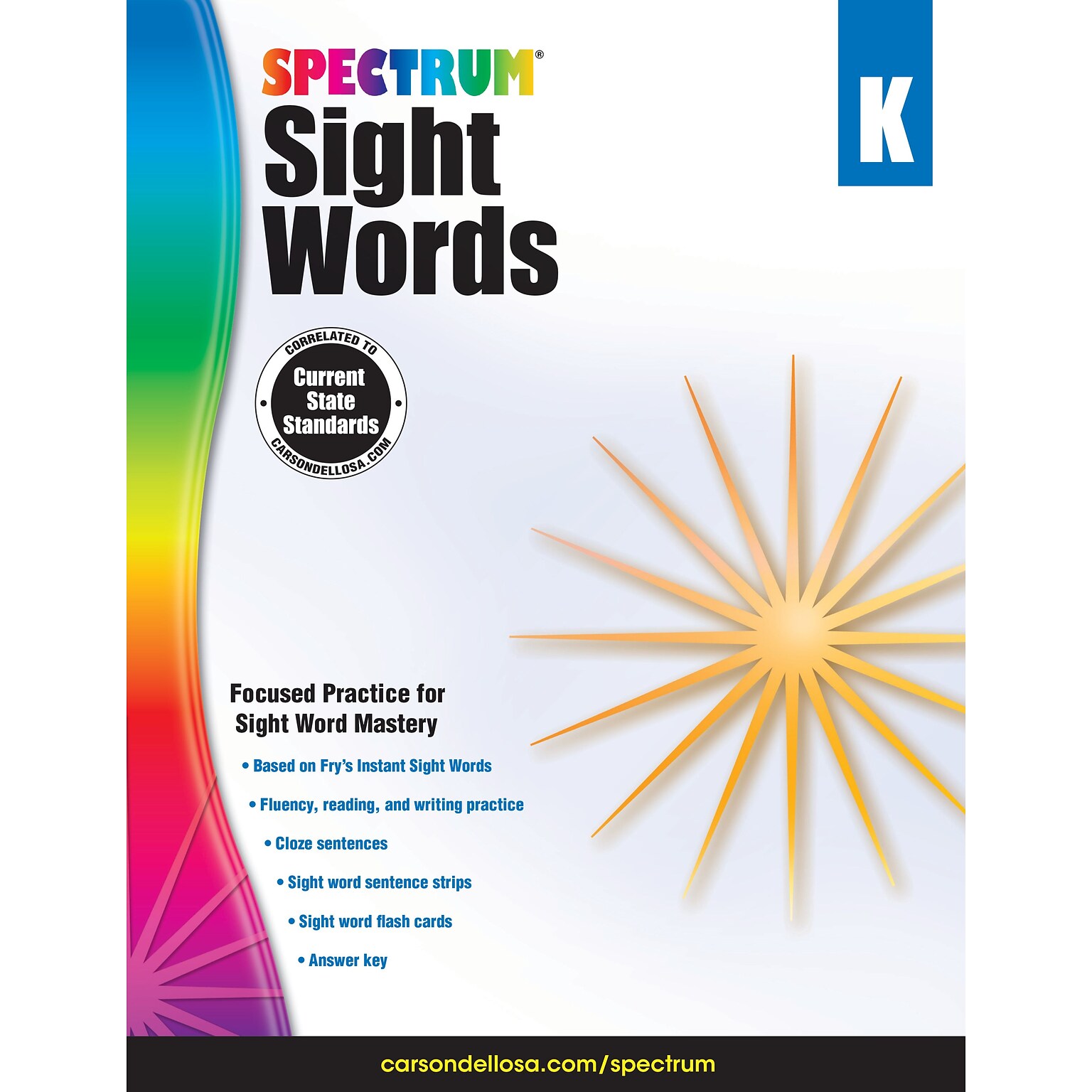 Spectrum Sight Words (Grade K)