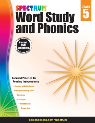 Spectrum Word Study and Phonics (Grade 5)