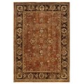 Oriental Orange/ Brown Indoor Machine-made Nylon/Polypropylene Area Rug (53 X 76)