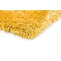 Shag Gold/  Indoor Hand-made Polyester Area Rug (8 X 11)