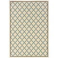 StyleHaven Contemporary Geometric Nylon 67 X 96 Green/Brown Area Rug (WALL0053A6X9L)