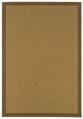 Outdoor Beige/ Brown Indoor/Outdoor Machine-made Polypropylene Area Rug (3'7" X 5'6")