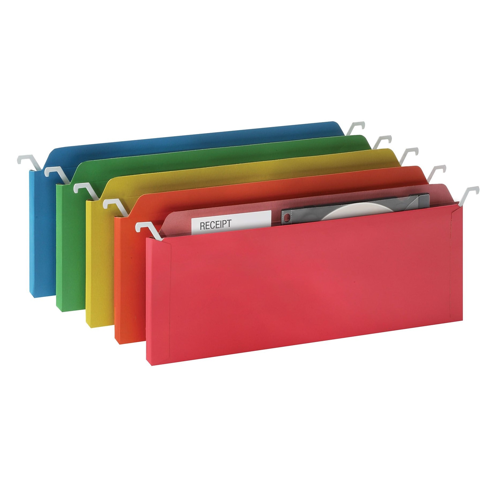 Find It® Mini Tab View Hanging File Folder, Assorted, 6/Pack