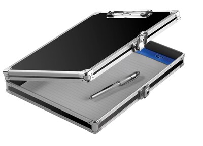 Vaultz® 8 1/2 x 11 Locking Storage Clipboard, Black