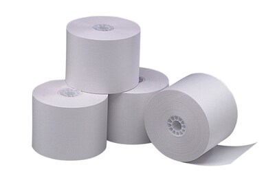 PM Company® Perfection® 2 1/4 x 185 1-Ply Thermal Cash Register/POS Paper Roll, White