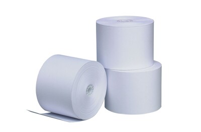 PM Company® Perfection® Impact Bond Cash Register/POS Paper Roll, 3 x 190, White, 50/Carton (7790)