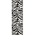 Safavieh Zebra Shag Runner Area Rug, 2 3 x 7, Ivory/Black