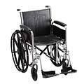 Nova Medical Products Steel Wheelchair with Detachable Desk Arms and Elevating Legrests 16