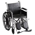 Nova Medical Products Steel Wheelchair with Detachable Desk Arms and Elevating Legrests 18
