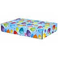 12.2x 3x17.8 GPP Gift Shipping Box, Classic Line, Colorful Balloons, 6/Pack