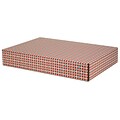 12.2x 3x17.8 GPP Gift Shipping Box, Classic Line, Tile Pattern, 24/Pack