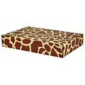 12.2x 3x17.8 GPP Gift Shipping Box, Classic Line, Giraffe Print, 6/Pack