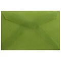 JAM Paper® 3Drug Translucent Vellum Mini Envelopes, 2.3125 x 3.625, Leaf Green, 100/Pack (1591587A)