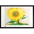 Diamond Decor Sunflower Framed Art Print Poster