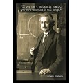 Diamond Decor Albert Einstein Giclee Framed Art Print Poster