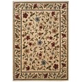 Floral Ivory/ Beige Indoor Machine-made Polypropylene Area Rug (5 X 73)