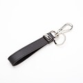 Royce Leather® Saffiano Leather Luxury Key Ring Organizer and Key Fob, Black