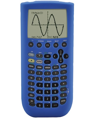 Guerrilla® Silicone Case For Texas Instruments TI 89 Titanium Graphing Calculator, Blue