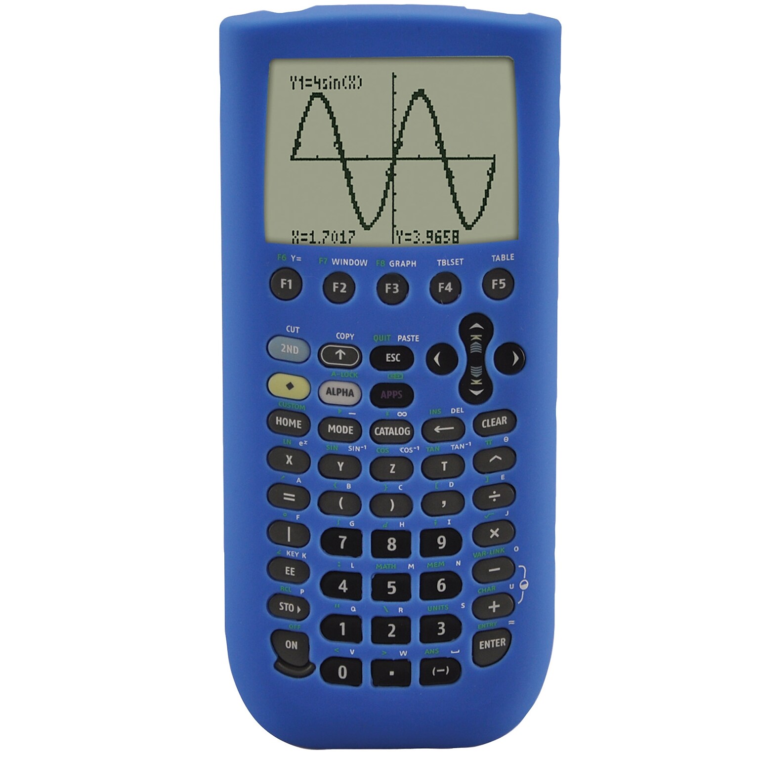 Guerrilla® Silicone Case For Texas Instruments TI 89 Titanium Graphing Calculator, Blue