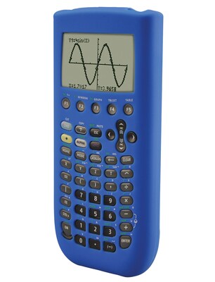 Guerrilla® Silicone Case For Texas Instruments TI 89 Titanium Graphing Calculator, Blue