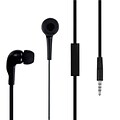 Insten® 10mW Stereo Handsfree Headset For iPhone; Black