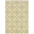 StyleHaven Traditional Nylon 37 x 56 Green/Beige Area Rug (WALL012E18X11L)