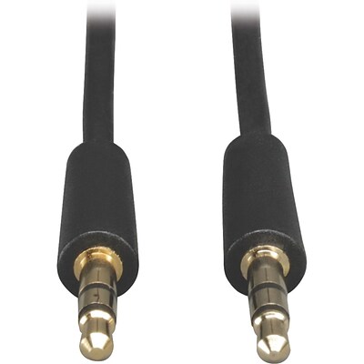 Tripp Lite 1 Mini Male to Male Stereo Audio Cable, Black