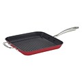 Cuisinart® 11 Square Grill Pan With Helper; Red