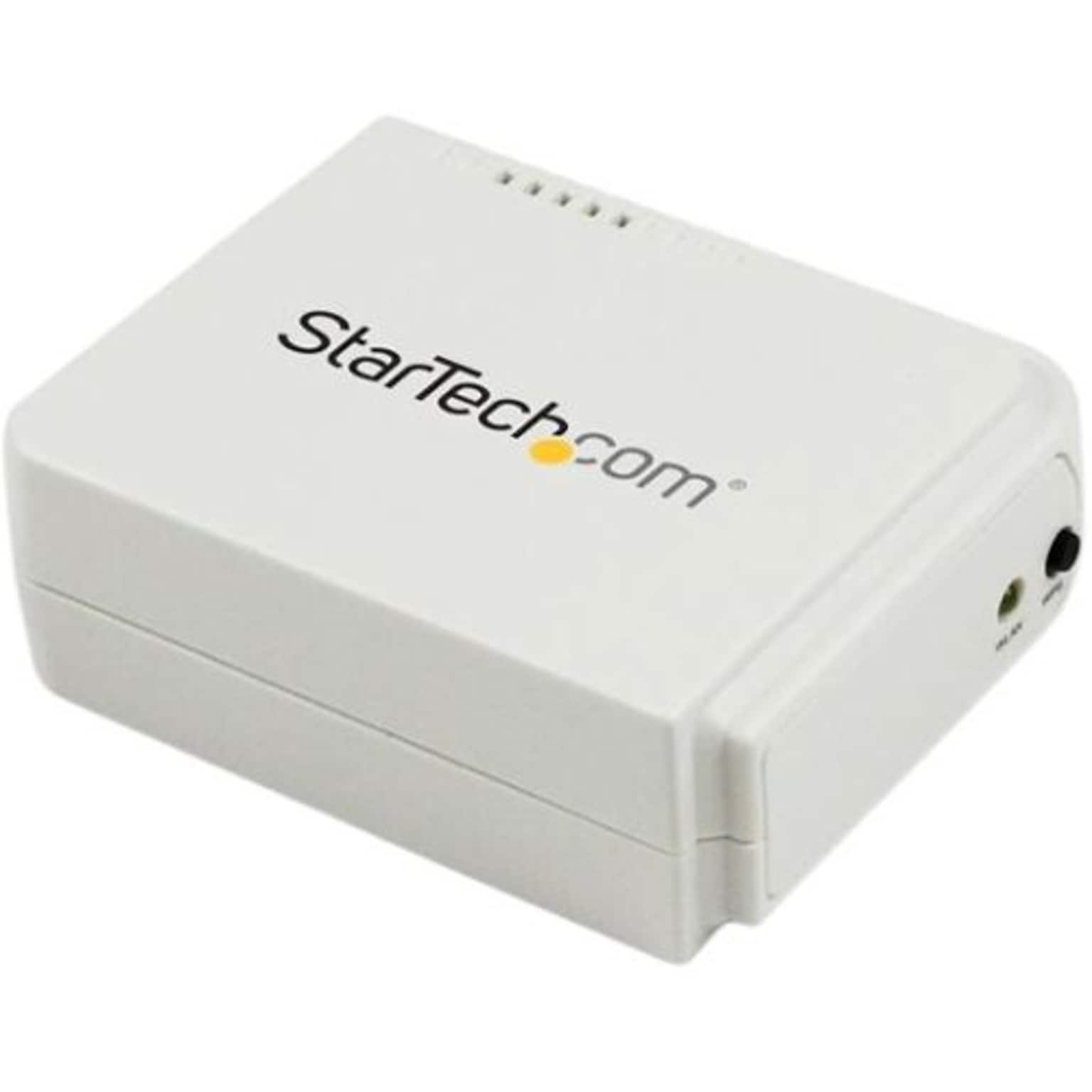 Startech PM1115UW 1 Port USB Wireless N Network Print Server