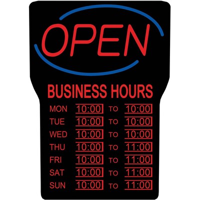 Royal Sovereign RSB-1342E 24 x 15.95 Acrylic Open Sign