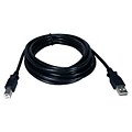 QVS® 15 M/M High-Speed Type A to Type B USB 2.0 Cable; Black, 3/Pack