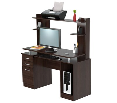 Inval America Computer Workcenter Wood Desk