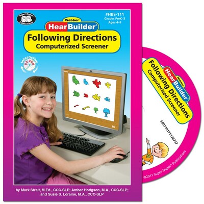Super Duper Publications HBS111 HearBuilder Following Directions Computerized Screener