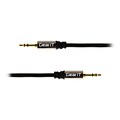 GearIT 25 3.5 mm Male to Male Aux Audio Stereo Cable, Black
