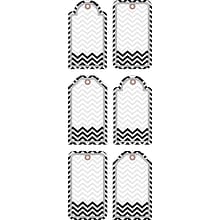 Barker Creek Double-Sided Accents, Black Tie Affair Chevron, 36/Pack