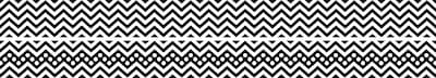 Barker Creek Double-Sided Trim, Black/White Chevron, 12/Pack