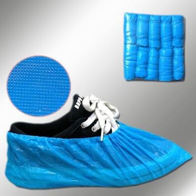 Keystone SC-CPE-XL-BL-1BAG Polyethylene Shoe Covers, Blue, 100/Pack