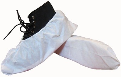 Keystone SC-NWPI Large Polypropylene Shoe Covers, White, 200/Box