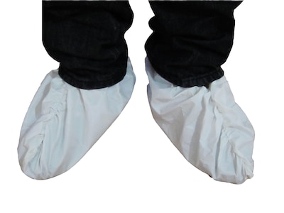 Keystone SC-KG White Polypropylene Shoe Covers, Large, 300/Box
