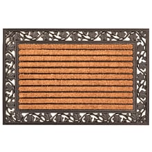 HomeTrax Designs C04S2436IL 24 x 36 Ivy Leaf Cocoa Door Mat