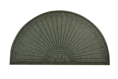 HomeTrax Designs 169F0024GN 23 x 44 Guzzler Sunburst Door Mat, Green