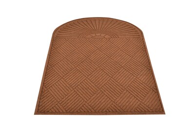 HomeTrax Designs Guzzler Sunburst Door Mat, 3 x 66, Brown (169E0036BR)