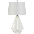 Surya LMP-1016 27H x 15W x 15D Ceramic Table Lamp, White