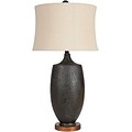 Surya LMP-1025 30H x 16W x 16D Resin Table Lamp, Aged Black