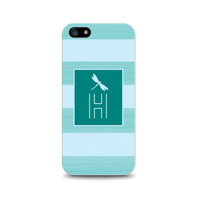 Centon OTM™ Critter Collection Teal Stripes Case For iPhone 5, Dragonfly - H