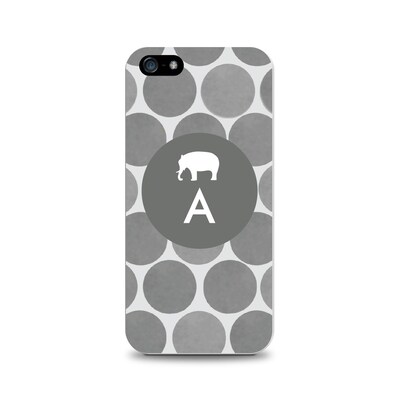 Centon OTM™ Critter Collection Gray Dots Case For iPhone 5, Elephant - A