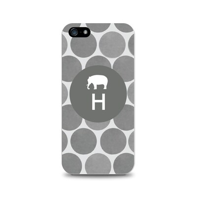 Centon OTM™ Critter Collection Gray Dots Case For iPhone 5, Elephant - H