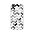 OTM iPhone 5 White Glossy Case, Ziggy Collection, Grey