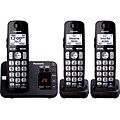 Panasonic KX-TGE233B Cordless Digital Phone With 2 Handsets; 100 Name/Number
